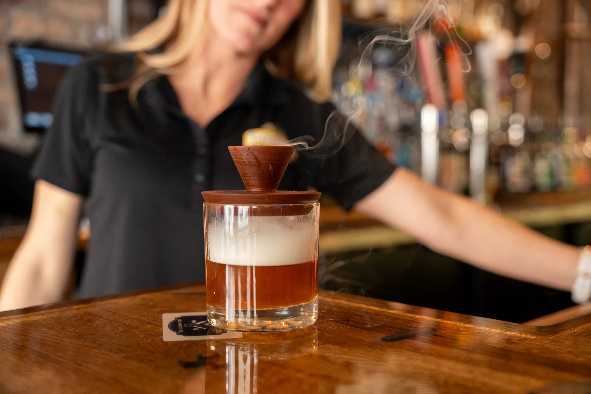 SteamWorks Pub craft beer and cocktail selection