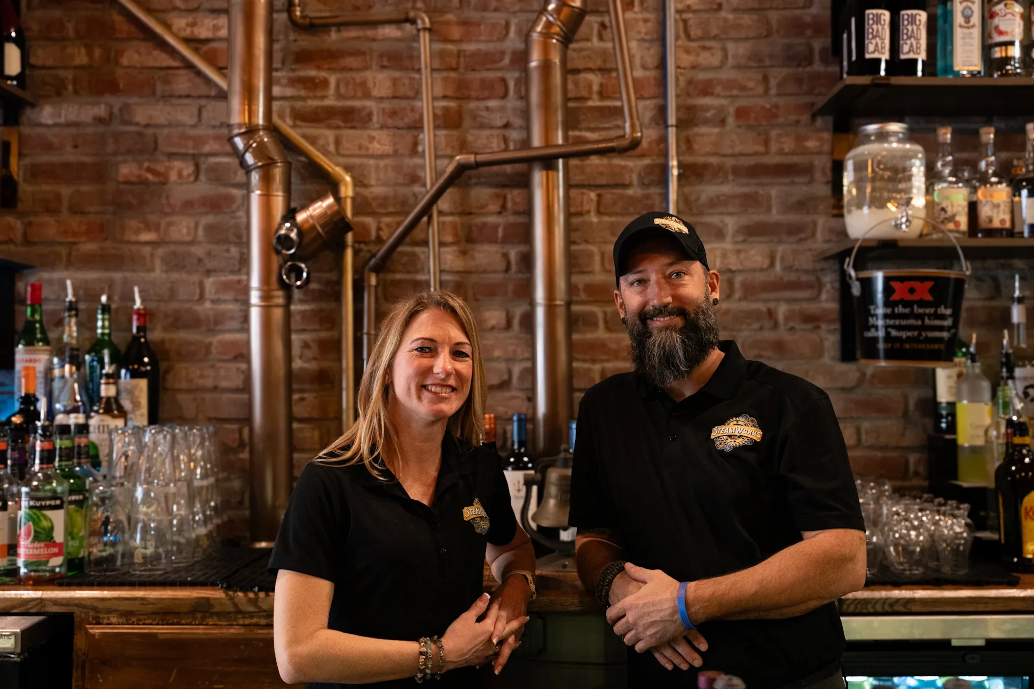 SteamWorks Pub interior seating